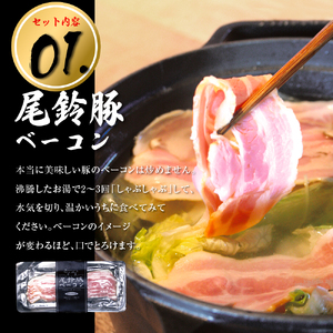 ハム・ソーセージ【PREMIUM PORK】尾鈴豚ハム・ソーセージ詰め合わせ５種 Aセット 豚肉