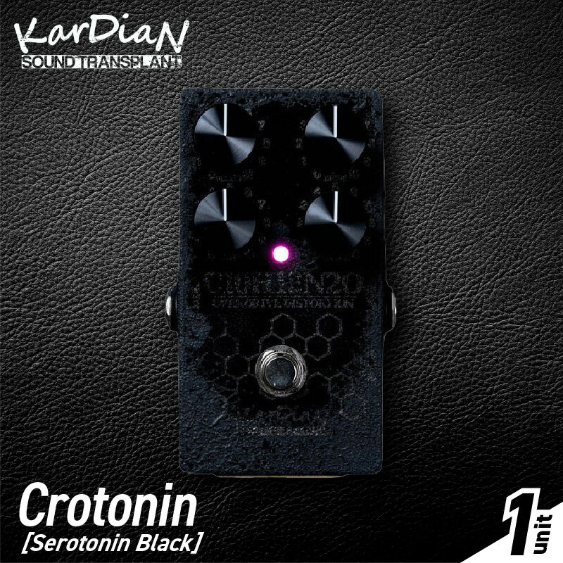 【ふるさと納税】Crotonin Serotonin Black 豊かな ミッドレンジ ウォームな コンプ感 セロトニン 兄弟機種 クロサワ楽器 限定 スペシャル バージョン エレキ ギター ベース 楽器 アクセサリ 音響機材 お取り寄せ 滋賀県 守山市 送料無料