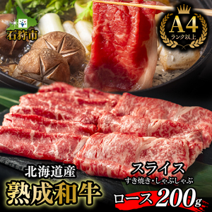 760011001 黒毛和牛ロースすき焼き・しゃぶしゃぶ 200g