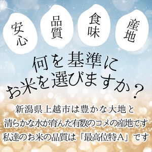 令和8年産　先行予約　上越市産コシヒカリ　5kg　新米　精米　新潟　米　こしひかり　新潟県　上越市　　限定　おすすめ　米ヴィレッジさんわ