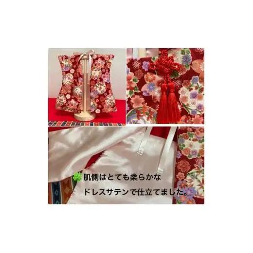 【2.赤色系（桜・牡丹・紅葉）】【選べる8色】ベビーお祝い着(被布)