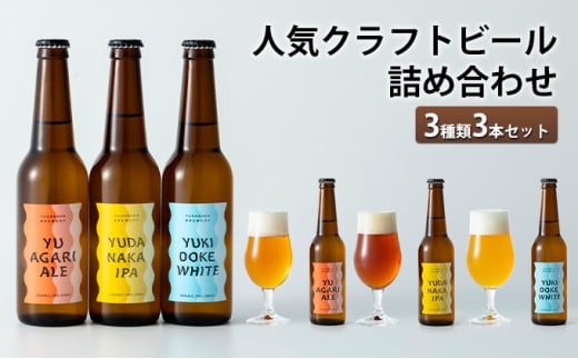 人気クラフトビール詰め合わせ3種類3本セット【クラフトビール 人気 詰め合わせ  長野県 山ノ内町 飲みやすい 志賀高原】