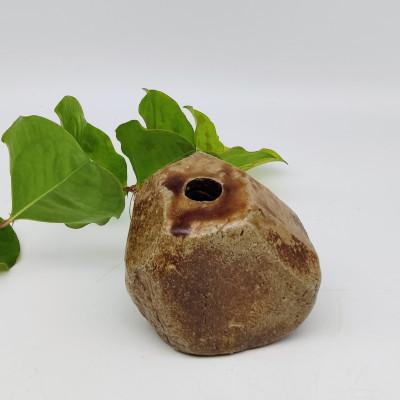 ふるさと納税 備前市 備前焼1輪差しゴロン1輪A(登り窯)