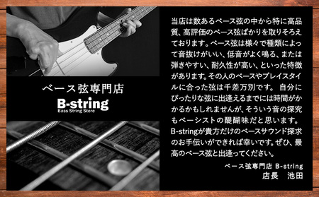 オリジナル高品質ハンドメイドベース弦 ステンレスタイプ　ベース 弦