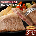 【ふるさと納税】【6ヶ月定期便】 黒毛和牛 あしきた牛 サーロイン ステーキ 合計約2.4kg 約400g×6回 定期便 牛肉 和牛 牛 お肉 霜降り 高級 冷凍 国産 九州 熊本県 送料無料