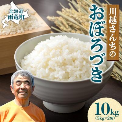 ふるさと納税 雨竜町 新米 令和8年産 10月下旬より発送 川越さんちの おぼろづき 10kg (5kg×2袋)