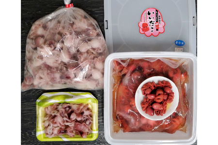  いいだこ 2kg セット (ボイル1kg・ピリ辛1kg) 冷凍 蛸 たこ タコ チビタコ 味付 魚介類
