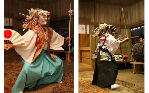 旗山神社の神舞の様子