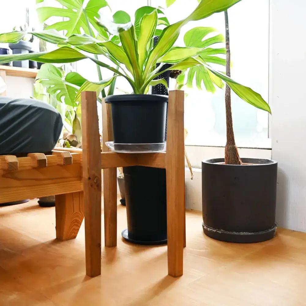 プランタースタンド Mサイズ | 観葉植物 プランター 花台 インテリア 無垢材 木製 オシャレ おしゃれ