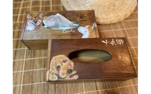 
ペット似顔絵ティッシュボックス（１ペットのみ）
