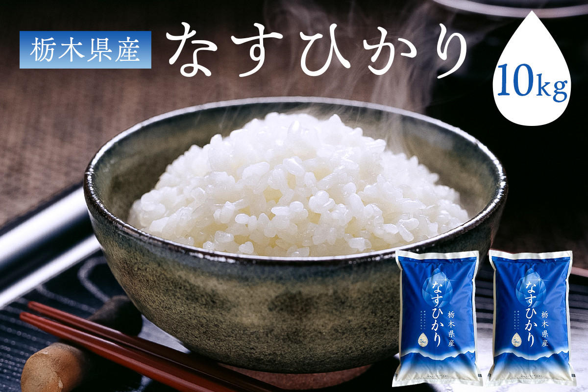 
            【大田原市・那須塩原市・那須町共通返礼品】＜米＞令和6年産 栃木県産 なすひかり10ｋｇ ＪＡなすの産地直送 ns005-001-10 【お米 大粒 ごはん おにぎり 国産 白米】
          