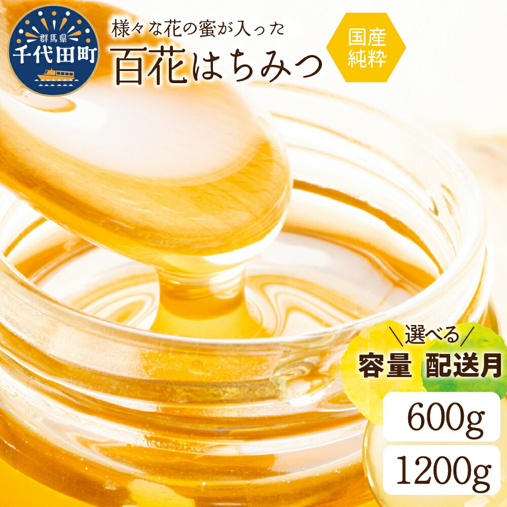 【ふるさと納税】【数量限定】純粋はちみつ 容量 / 600g 1200g・配送時期 / 3月～10月 が 選べる 国産 百花蜂蜜 ＜田代養蜂場＞ハチミツ 蜂蜜 ハニー 蜜 国産 天然 国産蜂蜜 送料無料 お取り寄せ ギフト 贈り物 贈答用 群馬 千代田