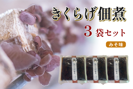 きくらげ佃煮（みそ味）×3パック 【157_0006】