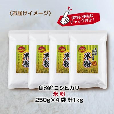 ふるさと納税 南魚沼市 米粉 250g×4袋 計1kg 魚沼産 コシヒカリ 小麦粉不使用 グルテンフリー  新潟県 南魚沼市 |  | 03