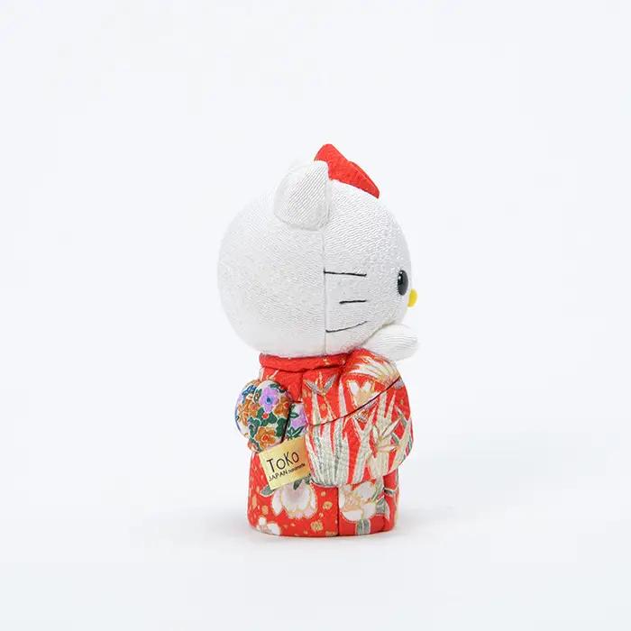 木目込人形（ハローキティ） | サンリオ 人気 キャラクター かわいらしさ 上品 飾り物 置物 開運招福 千客万来 商売繁盛 縁起 縁起の良いお品 ギフト贈り物 プレゼント 埼玉県 越谷市