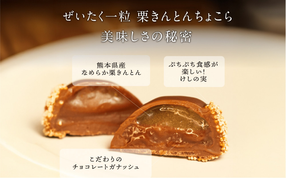 栗りん 【11月上旬から順次発送】まるで栗のような贅沢チョコレート「 ぜいたく一粒 栗きんとんちょこら 」栗きんとん × チョコレート プレゼント スイーツ ギフト 栗きんとん チョコ 送料無料 お取