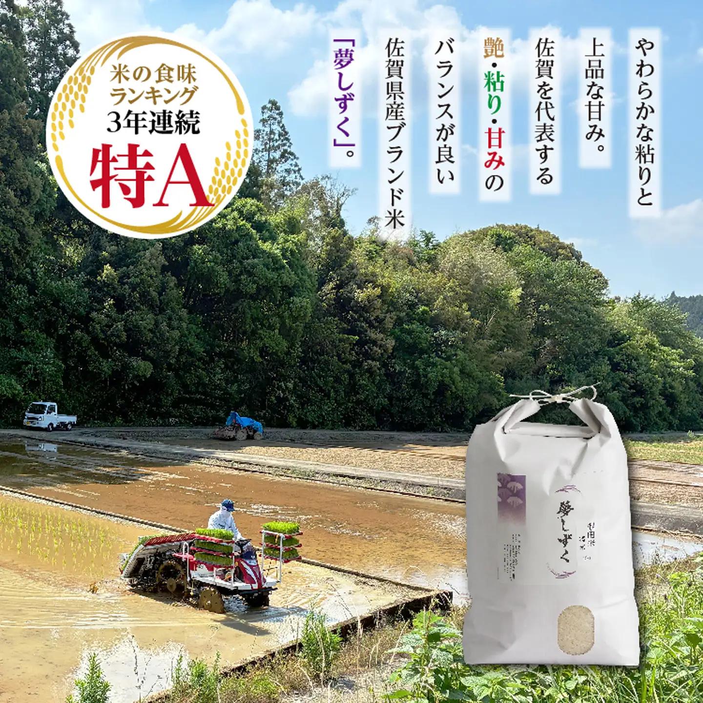 【新米予約】令和8年産 はがくれ農園の棚田米 夢しずく 精米 10kg 佐賀県産 _c-154
