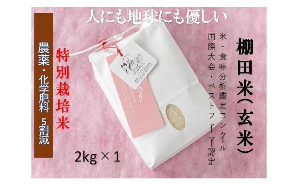 【令和8年産先行予約】【農薬化学肥料5割減】魚沼産コシヒカリ 苗場プリンセス 特別栽培米 玄米2kg（2kg×1袋）127523-020