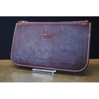 ふるさと納税 亀岡市 【経営者様にお勧め】高級ブライドルレザーマルチポーチ・バーガンディ|LMP-01-BGD-BRI