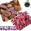 【ふるさと納税】さつまいも2種セットA（紅はるか3kg＋安納芋3kg）計6kg