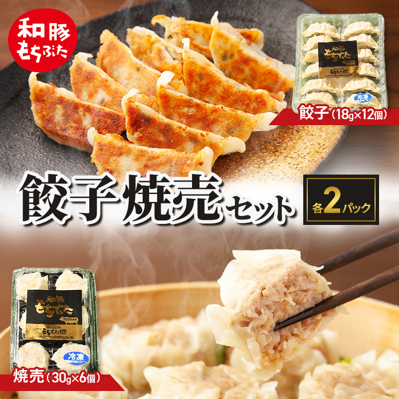 和豚もちぶた 餃子 焼売 もちぶた セット 各2パック おつまみ おかず 時短 小分け ギョーザ シュウマイ 冷蔵 中華 ぎょうざ ギョウザ 食品 惣菜 中華惣菜