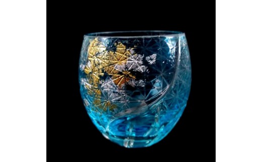 箔舞切子グラス100 ライトブルー［NF243］