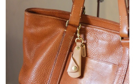 【minca】栃木レザーの真鍮靴ベラキーホルダー/シューホーン01/レッド　641