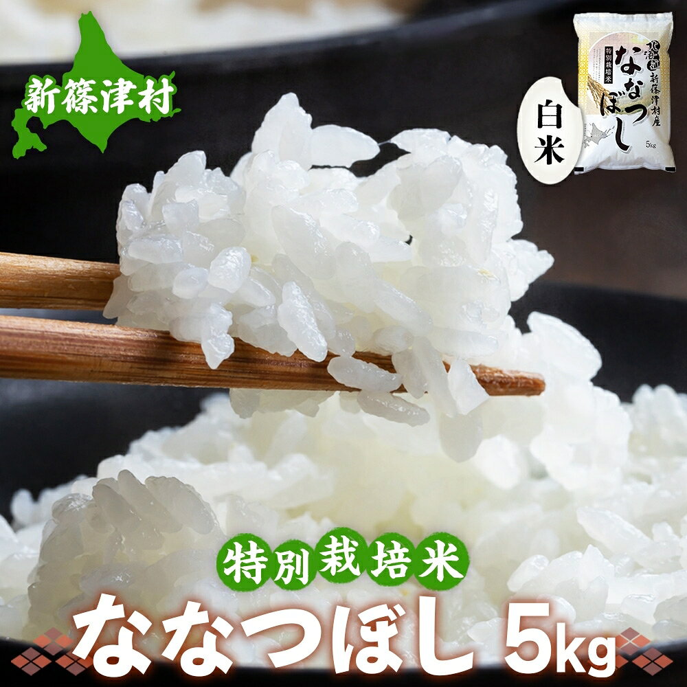 【ふるさと納税】北海道 特別栽培 令和7年産 ななつぼし 5kg 精米 米 白米 お米 新米 ごはん ご飯 ライス 道産米 ブランド米 新しのつ米 ふっくら 食味ランキング 産地直送 お取り寄せ カワサキ森田屋 送料無料 　お届け：2025年12月より順次発送