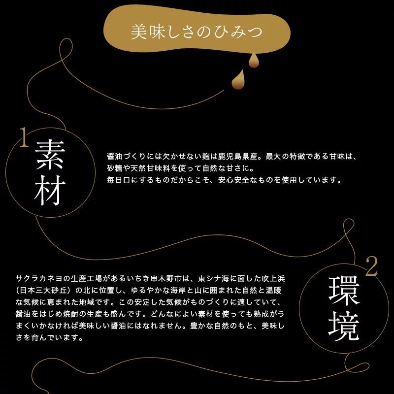 サクラカネヨ 薩摩醤油6本セット (1L×6本) しょうゆ しょう油 鹿児島 こいくち 濃口 甘露 あまい 調味料 老舗 常温 常温保存 保存 卵かけご飯 九州醤油【吉村醸造】【A-658H】