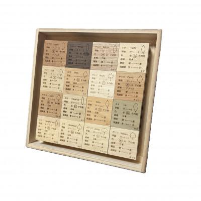 ふるさと納税 岸和田市 樹種を学べる 無垢材ブロック　おすすめ16種セット |  | 01