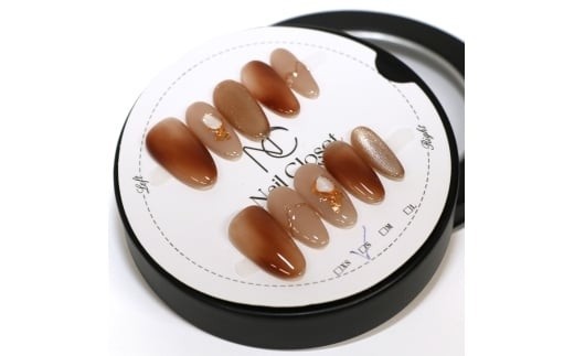 
                  ネイルチップ　ロング【琥珀の雫】Antellijan大宮ネイルサロンのハンドメイド＜サイズ選択可＞
                