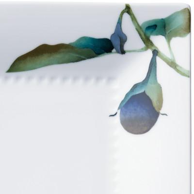 ふるさと納税 みよし市 ノリタケ【京香旬彩】23cmスクエアプレート(加茂茄子) |  | 01