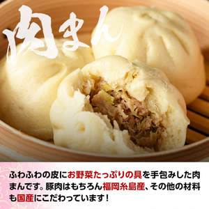 ＜全3回定期・簡易包装・訳あり＞手包み包子 肉まん(総計60個・20個×3回) 肉まん 冷凍 豚まん 中華まん 手作り 中華 惣菜 簡単調理 定期便 隔月定期便 簡易包装＜離島配送不可＞【ksg152