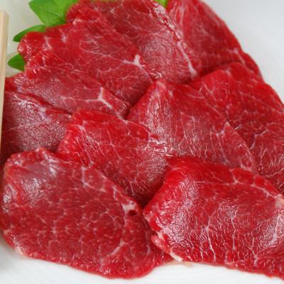 ふるさと納税 合志市 【熊本　と畜】赤身馬刺し　ロース　約200g(合志市)