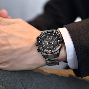 CITIZEN 光発電 エコドライブ電波　メンズ 時計アテッサ AT8185-62E