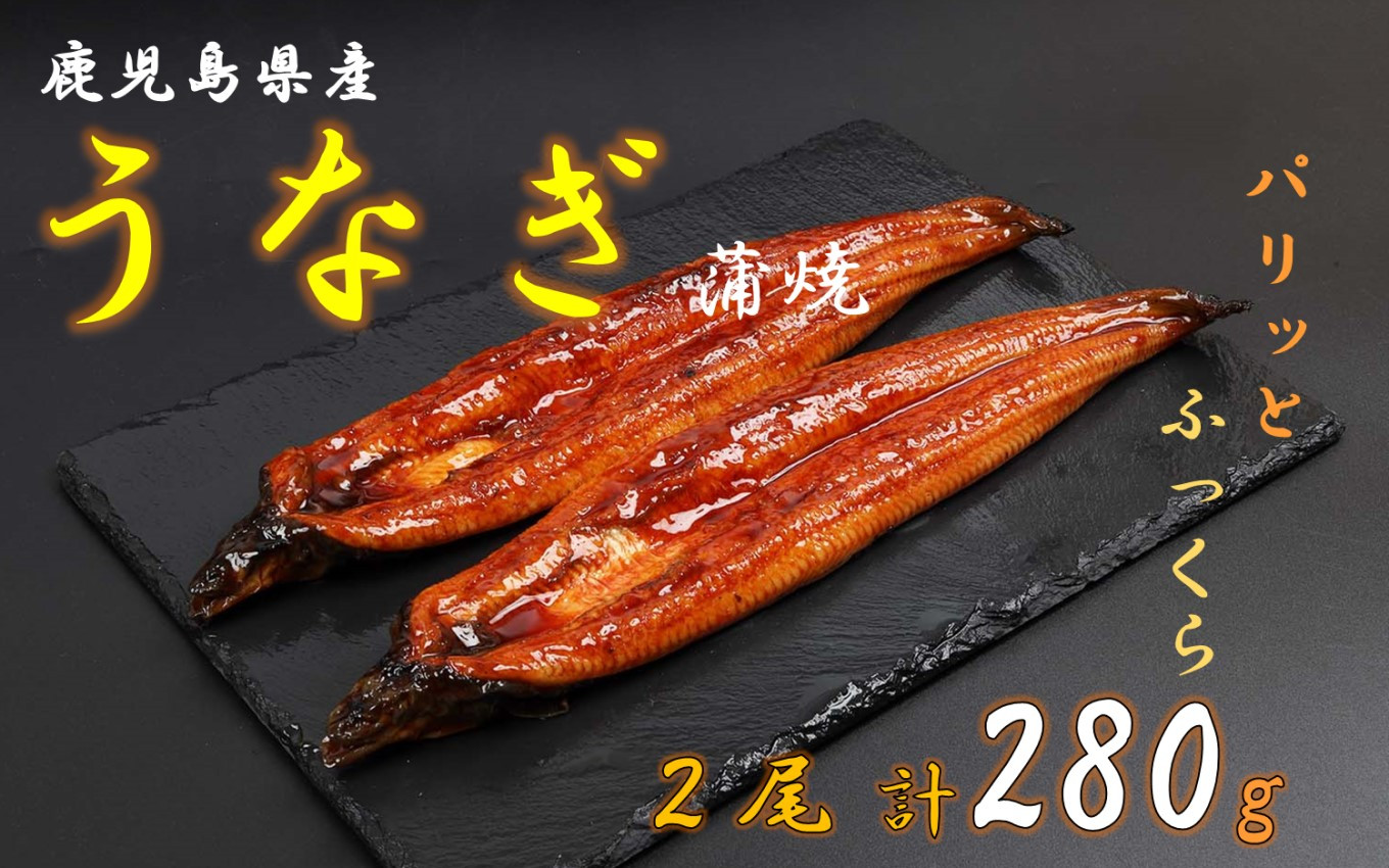 
AS-725 鹿児島県産うなぎ蒲焼2尾（280ｇ）冷蔵
