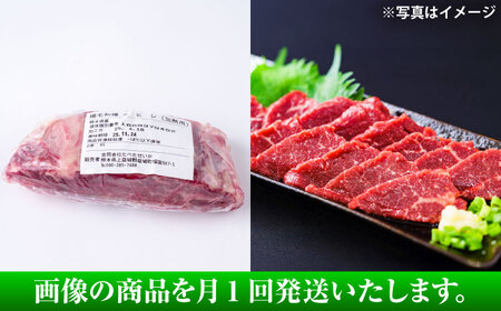 【全3回定期便】 あか牛 ステーキ用ヒレ肉(約800g)、馬刺し(約200g)セット 計約1kg / 牛肉 馬肉 食べ比べ　【合同会社 たべたせいか】[BHBY017]