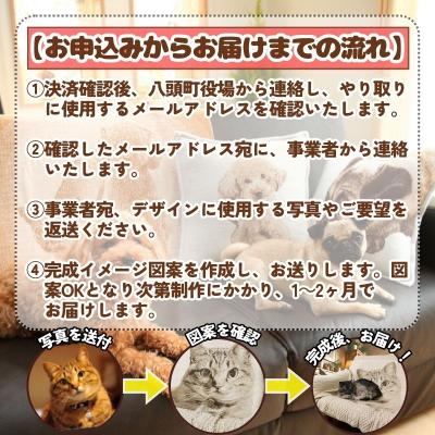 ふるさと納税 八頭町 ペットオーダーメイドニット ノスタルジックニットラグ 160cm×100cm |  | 01