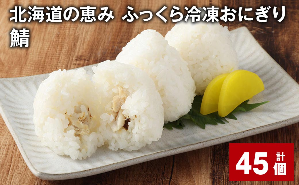 北海道の恵み ふっくら冷凍おにぎり（鯖） 計45個 米 お米 おにぎり