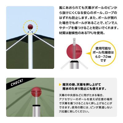 ふるさと納税 鎌倉市 【鎌倉天幕】 アルミポール&ボール / ワンウォールテントSOLOIST設営用 KTMSLT-AP |  | 02