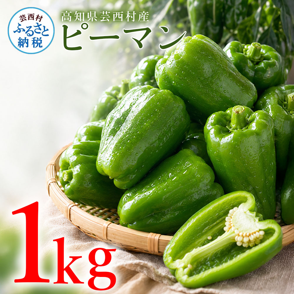 ピーマン 1kg P.SUKE（ピースケ）野菜 新鮮 みずみずしい 肉厚 料理 サラダ スティック野菜 野菜炒め 肉詰め 青椒肉絲 高知県 芸西村