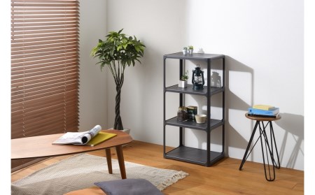 収納ラック カタスタナ 3段 ダークグレー 収納ラック シボタイプ 棚 シェルフ スリム 収納棚 SANKA 【010S064】