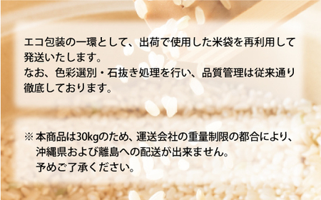 ＜数量限定＞ 令和7年産 はえぬき 【玄米】 30kg （30kg×1袋） 山形県真室川町 ＜沖縄県・離島配送不可＞　◆SR7H30M-G9999