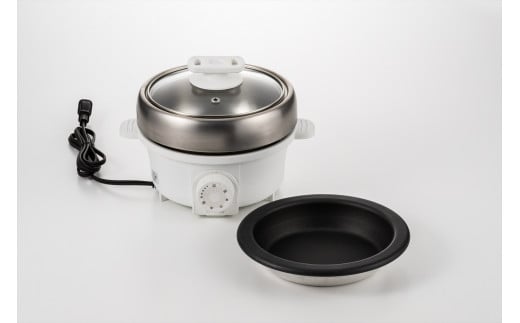 プチ・プレジール 電気ミニグリル鍋 (ホワイト)(PGN-80 (W)) FC020060