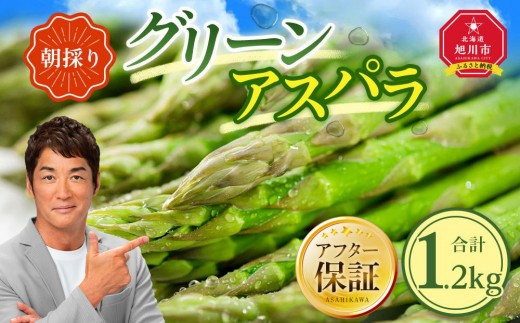【先行予約】朝採り グリーンアスパラ M～2L 1.2kg (2026年5月下旬発送開始予定) 【 アスパラ アスパラガス 朝採り とれたて 野菜 旬 小分け 保存 産直 産地直送 お取り寄せ 旭川市 北海道 】_01705