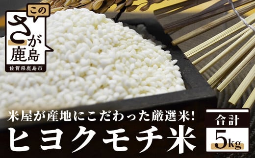 B-101 佐賀県産もち米（ヒヨクモチ）５ｋｇ
