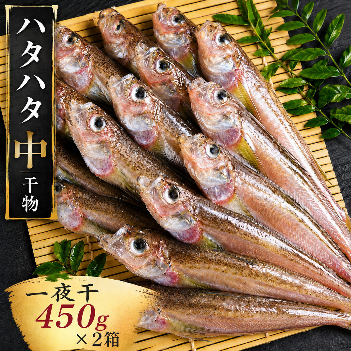 ハタハタ（中）干物 一夜干し 450g ×2箱 魚貝類 