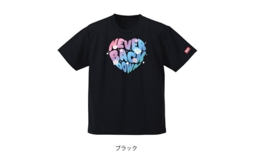 JTTA公認　卓球ユニフォーム＜男女兼用(ドライ):Sサイズ＞ネバーバックダウンA　ブラック【1658511】