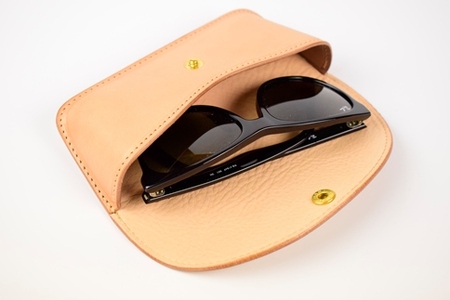 【minca】栃木レザーのメガネケース 本革 /Glasses case 01/ブラック　525