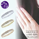 【ふるさと納税】 リング 指輪 ジュエリー レディース アクセサリー 天然 ダイヤモンド 0.45ct~0.58ct K10 WG YG PG フルエタニティー フチあり SIクラス 10金 ホワイト イエローゴールド ピンクゴールド プレゼント ”Оlgaオルガ” 品質保証付き r-257 (KRP) 【M-1410】